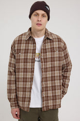 Royale Quilted Shacket Major Brown